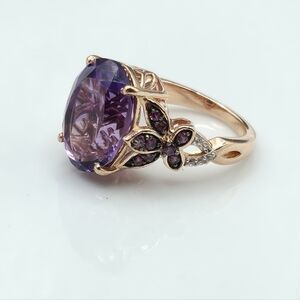 NWOT African Amethyst and Multi Gemstone 9.90 ctw Size 6